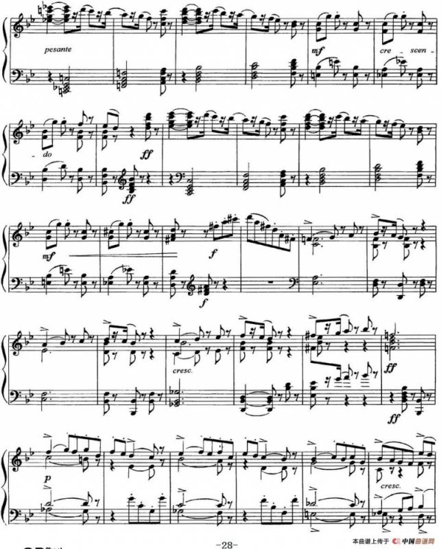 柴可夫斯基18首钢琴小品Op.72（6.Mazurque pour danser）