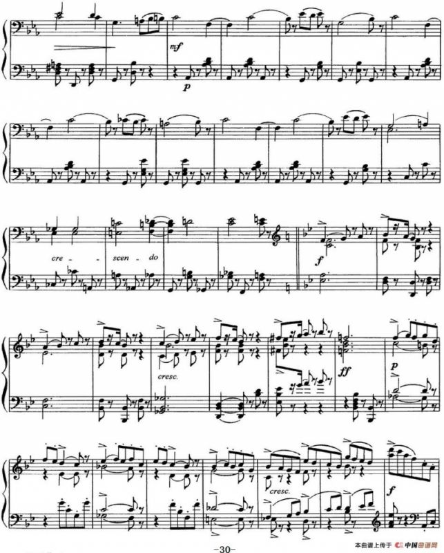 柴可夫斯基18首钢琴小品Op.72（6.Mazurque pour danser）