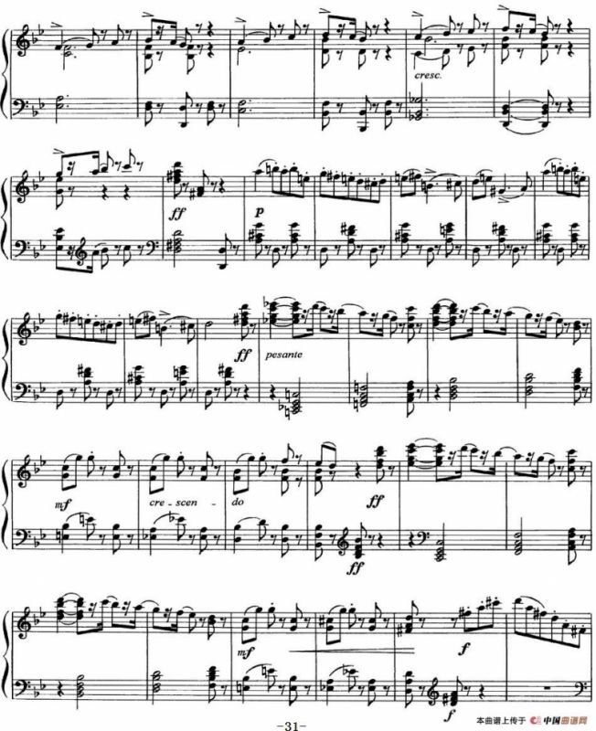 柴可夫斯基18首钢琴小品Op.72（6.Mazurque pour danser）