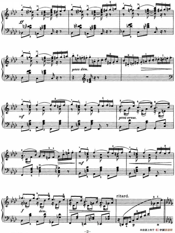 柴可夫斯基18首钢琴小品Op.72（1.Impromptu in F Minor）