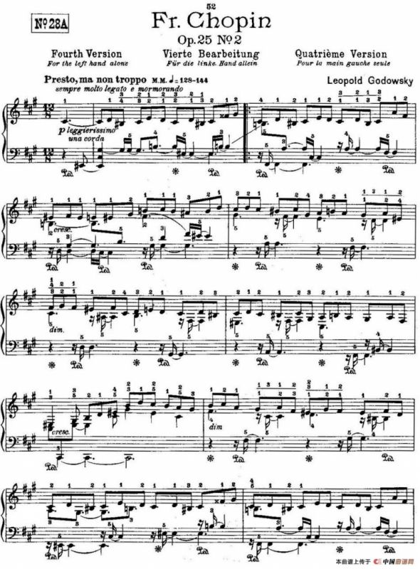 53首改编练习曲（No.28A）