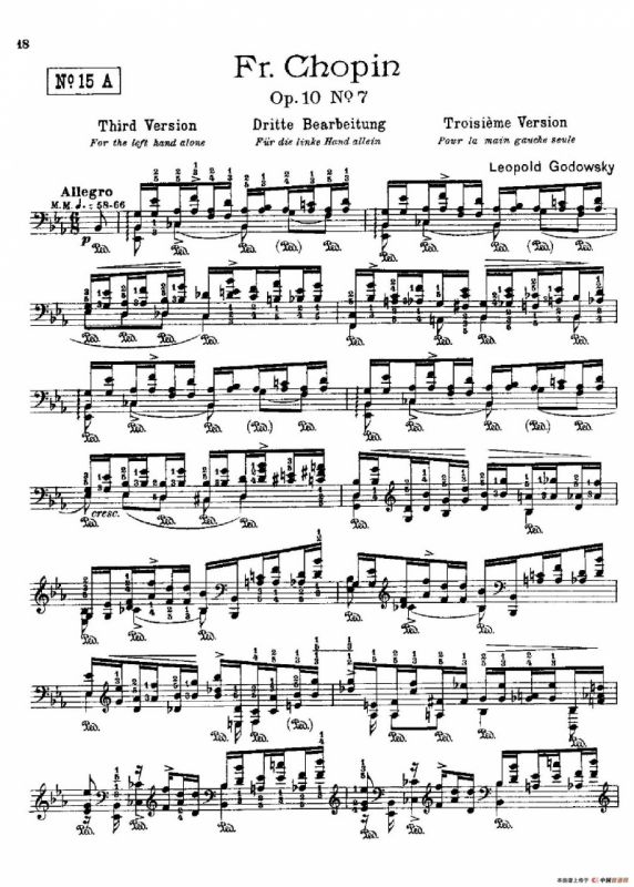 53首改编练习曲（No.15A）