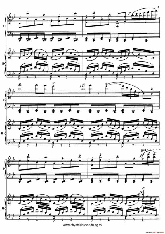 Nutcracker Op.71 芭蕾舞剧《胡桃夹子》（改编双钢琴版·第五部分）