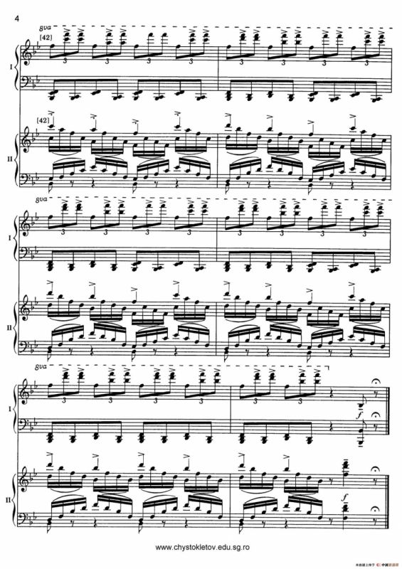 Nutcracker Op.71 芭蕾舞剧《胡桃夹子》（改编双钢琴版·第五部分）