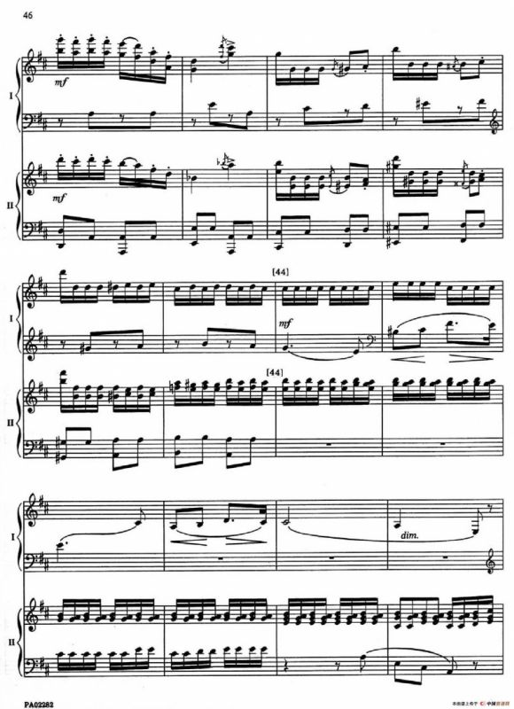 Nutcracker Op.71 芭蕾舞剧《胡桃夹子》（改编双钢琴版·第五部分）