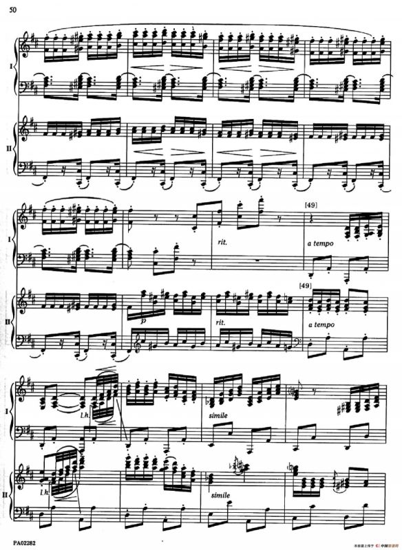 Nutcracker Op.71 芭蕾舞剧《胡桃夹子》（改编双钢琴版·第五部分）