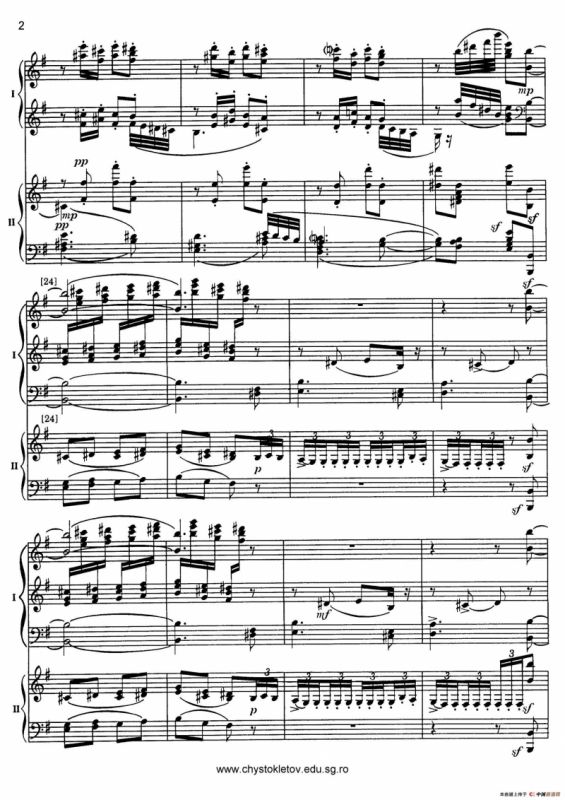 Nutcracker Op.71 芭蕾舞剧《胡桃夹子》（改编双钢琴版·第三部分）