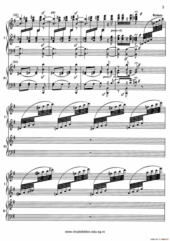 Nutcracker Op.71 芭蕾舞剧《胡桃夹子》（改编双钢琴版·第三部分）