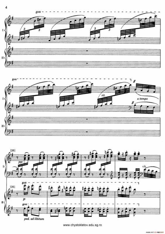 Nutcracker Op.71 芭蕾舞剧《胡桃夹子》（改编双钢琴版·第三部分）