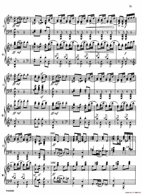 Nutcracker Op.71 芭蕾舞剧《胡桃夹子》（改编双钢琴版·第三部分）