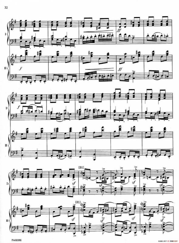 Nutcracker Op.71 芭蕾舞剧《胡桃夹子》（改编双钢琴版·第三部分）