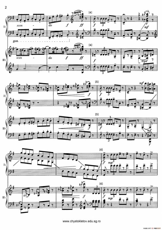 Nutcracker Op.71 芭蕾舞剧《胡桃夹子》（改编双钢琴版·第二部分）