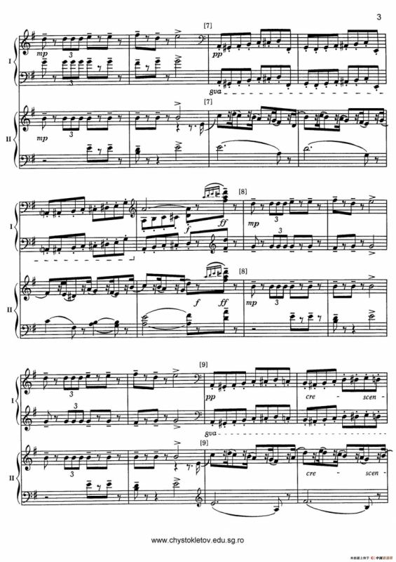 Nutcracker Op.71 芭蕾舞剧《胡桃夹子》（改编双钢琴版·第二部分）