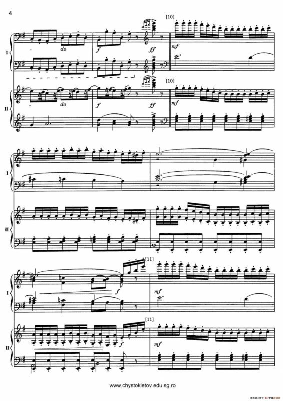 Nutcracker Op.71 芭蕾舞剧《胡桃夹子》（改编双钢琴版·第二部分）