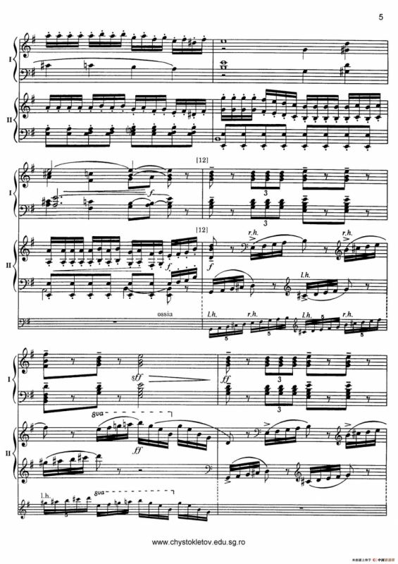 Nutcracker Op.71 芭蕾舞剧《胡桃夹子》（改编双钢琴版·第二部分）