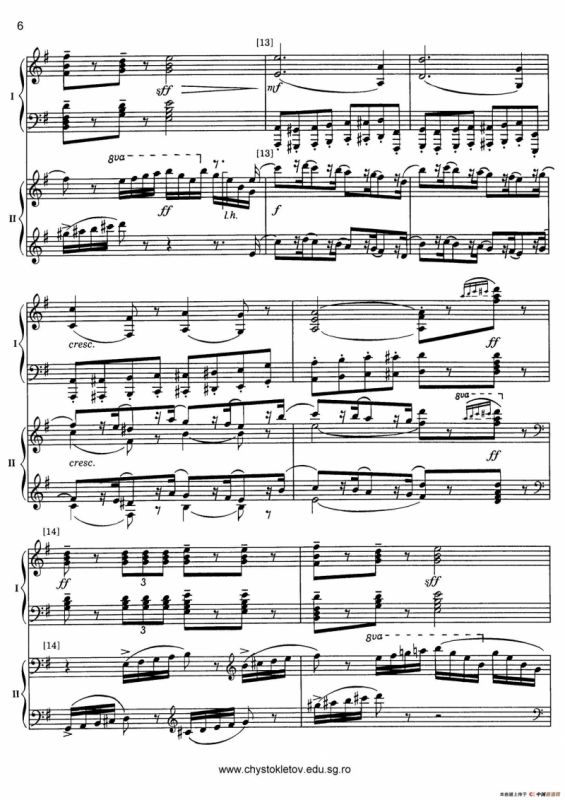 Nutcracker Op.71 芭蕾舞剧《胡桃夹子》（改编双钢琴版·第二部分）