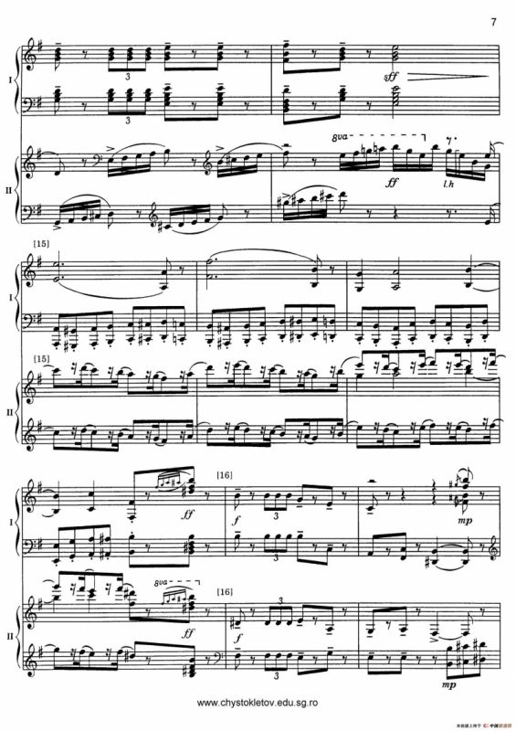 Nutcracker Op.71 芭蕾舞剧《胡桃夹子》（改编双钢琴版·第二部分）