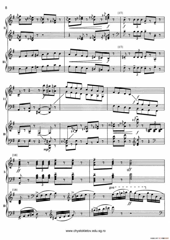 Nutcracker Op.71 芭蕾舞剧《胡桃夹子》（改编双钢琴版·第二部分）