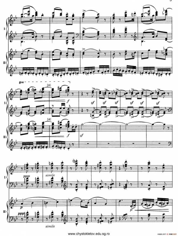 Nutcracker Op.71 芭蕾舞剧《胡桃夹子》（改编双钢琴版·第一部分）