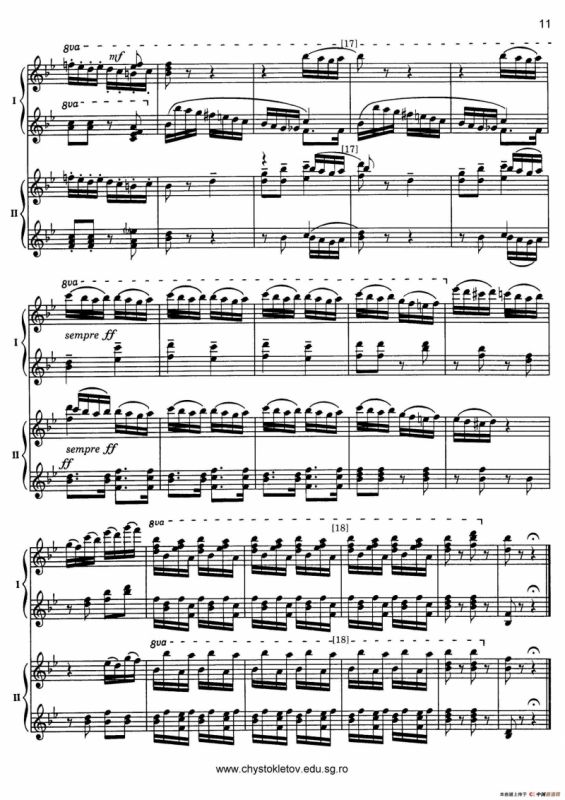 Nutcracker Op.71 芭蕾舞剧《胡桃夹子》（改编双钢琴版·第一部分）