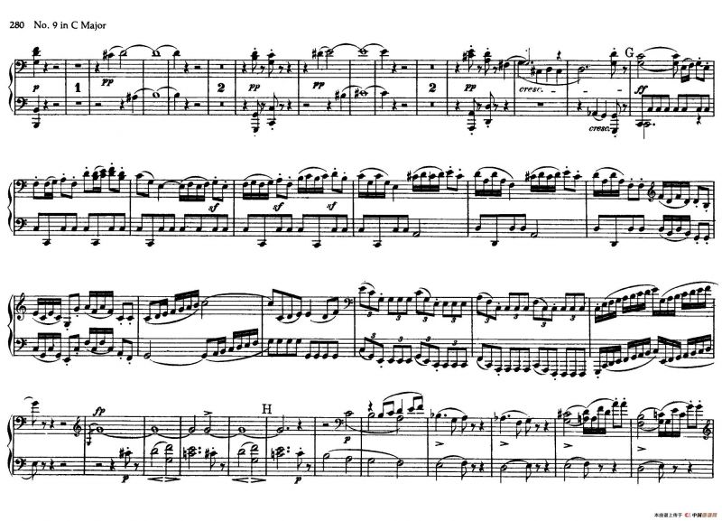 String Quartet No.9 in C Major Op.59-3 - 4 Hands（C大调第九弦乐四重奏·四手联弹）