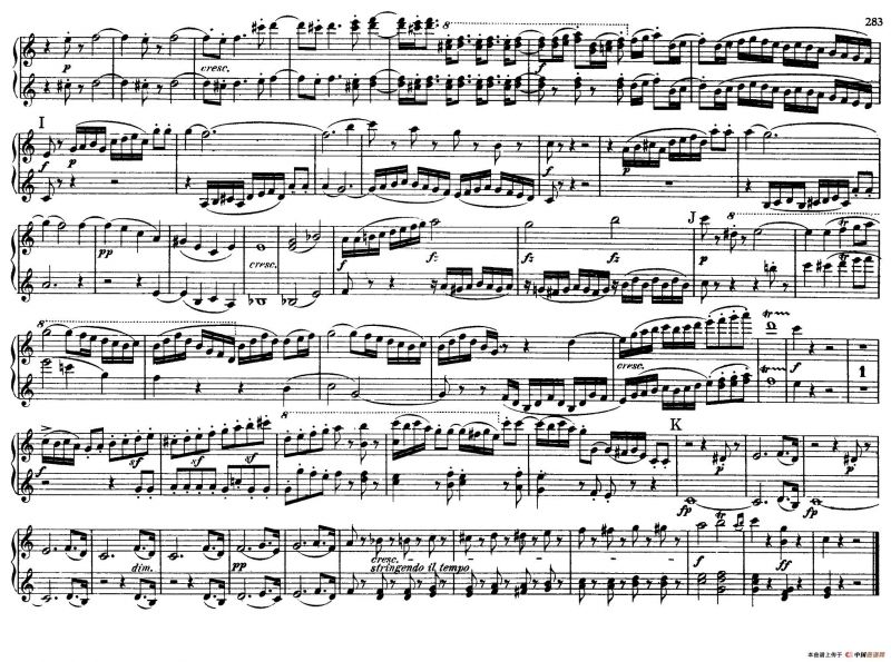 String Quartet No.9 in C Major Op.59-3 - 4 Hands（C大调第九弦乐四重奏·四手联弹）