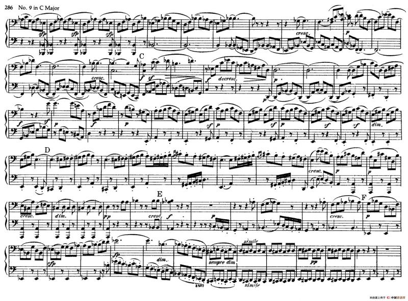 String Quartet No.9 in C Major Op.59-3 - 4 Hands（C大调第九弦乐四重奏·四手联弹）