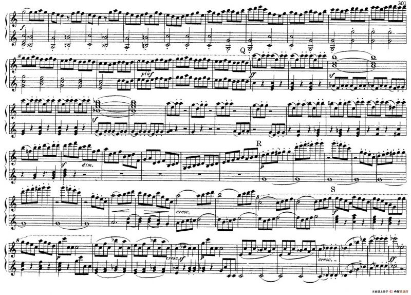 String Quartet No.9 in C Major Op.59-3 - 4 Hands（C大调第九弦乐四重奏·四手联弹）