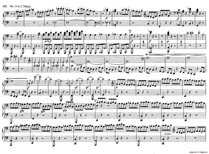 String Quartet No.9 in C Major Op.59-3 - 4 Hands（C大调第九弦乐四重奏·四手联弹）