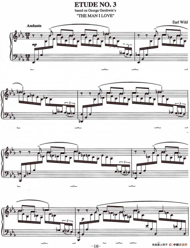 Etude 3.The Man I Love（乔治·格什温练习曲·3、我爱的男人）