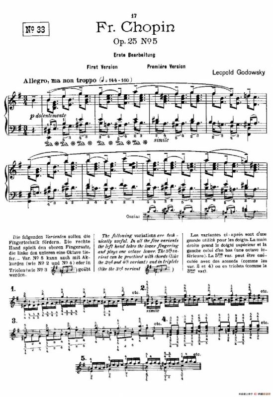 53首改编练习曲（No.33）