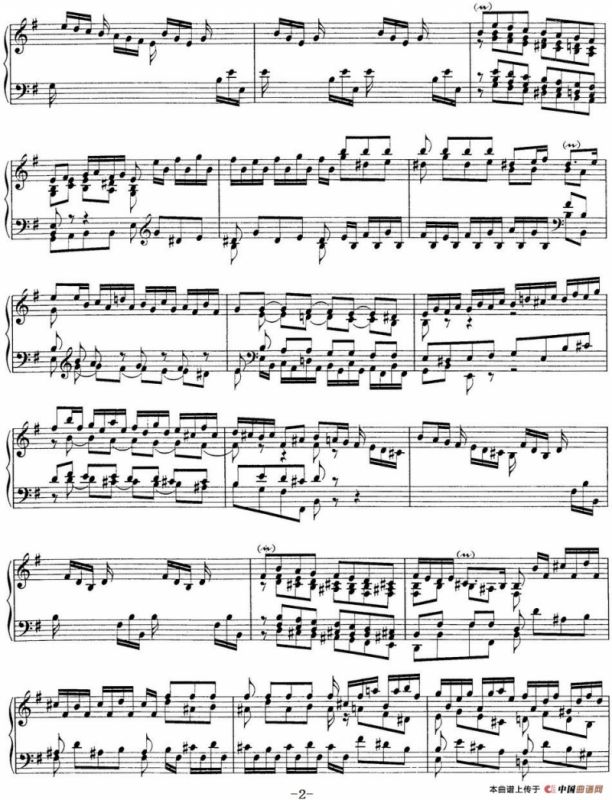 Toccata BWV 916（7首托卡塔·No.7 G大调）