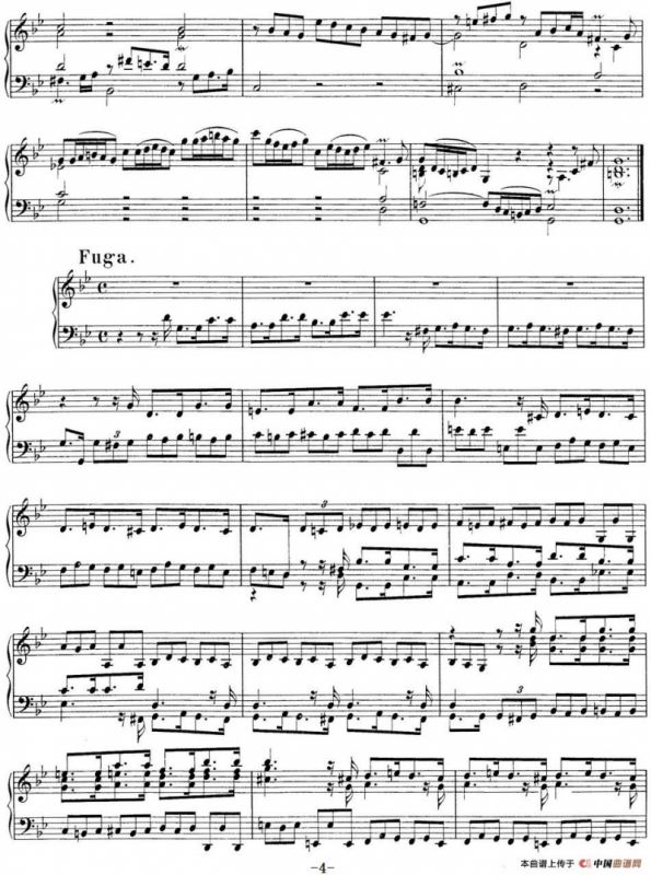 Toccata BWV 915（7首托卡塔·No.6 g小调）