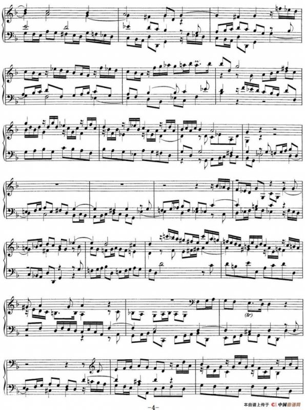 Toccata Minor BWV 913（7首托卡塔·No.4 d小调）