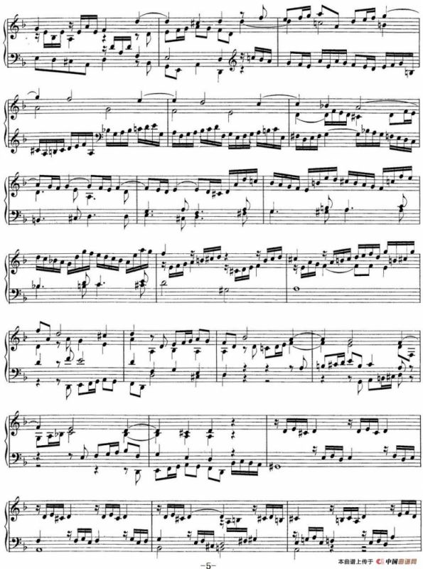 Toccata Minor BWV 913（7首托卡塔·No.4 d小调）