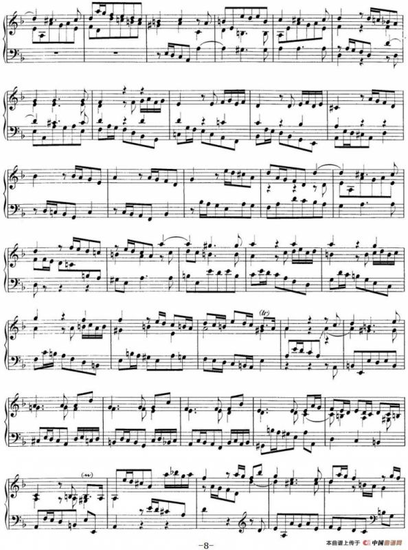 Toccata Minor BWV 913（7首托卡塔·No.4 d小调）