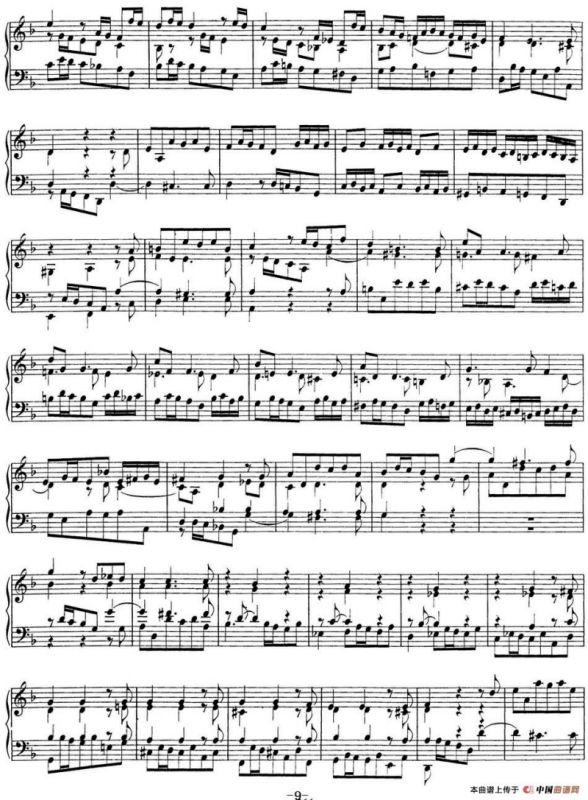 Toccata Minor BWV 913（7首托卡塔·No.4 d小调）