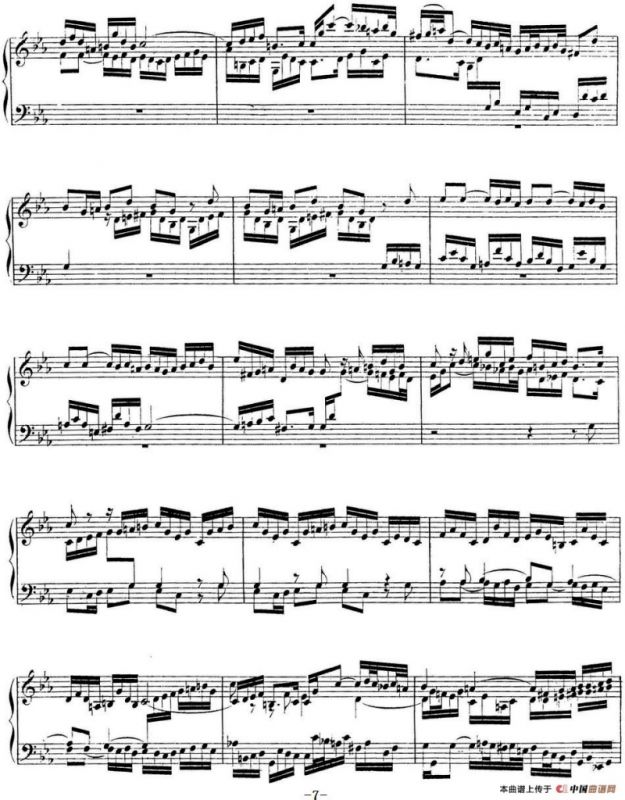 Toccata BWV 911（7首托卡塔·No.2 c小调）