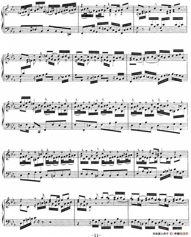 Toccata BWV 911（7首托卡塔·No.2 c小调）