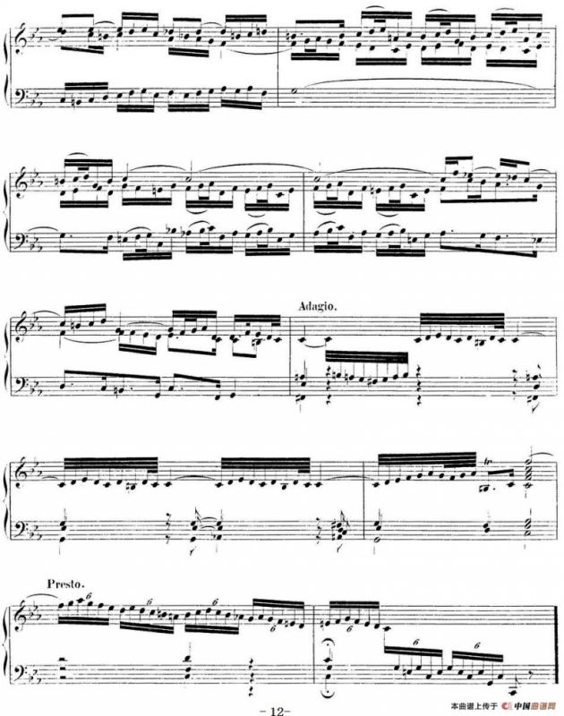 Toccata BWV 911（7首托卡塔·No.2 c小调）