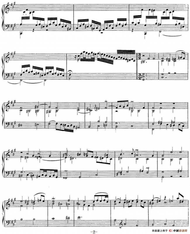 Toccata BWV 910（7首托卡塔·No.1 #F小调）