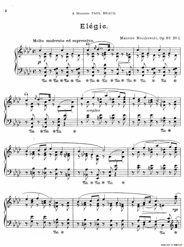 Six Pieces Op.83（6首小品·1）