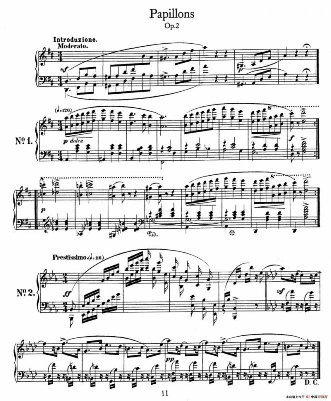 Pappillons Op.2（蝴蝶）