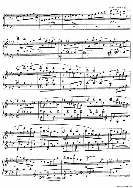 4 Valses Caprice（4首随想圆舞曲）（Op.62 No. 4 in A-flat）