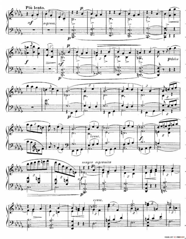 4 Valses Caprice（4首随想圆舞曲）（Op.59 No. 3 in G-flat ）