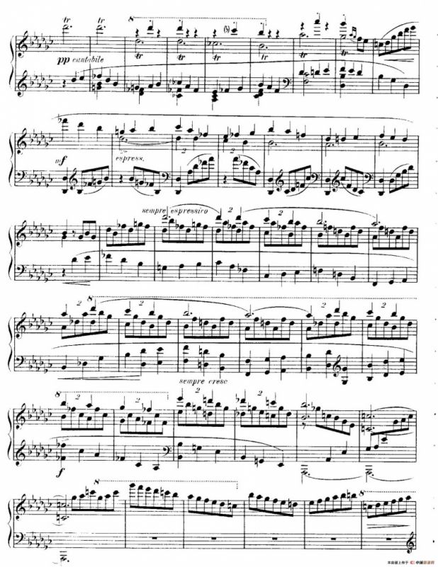 4 Valses Caprice（4首随想圆舞曲）（Op.59 No. 3 in G-flat ）