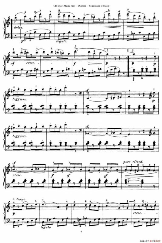 4 Piano Sonatinas（4首钢琴小奏鸣曲）（Op.151 No.4）