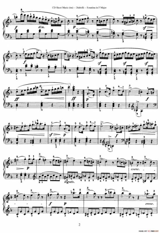 4 Piano Sonatinas（4首钢琴小奏鸣曲）（Op.151 No.3）