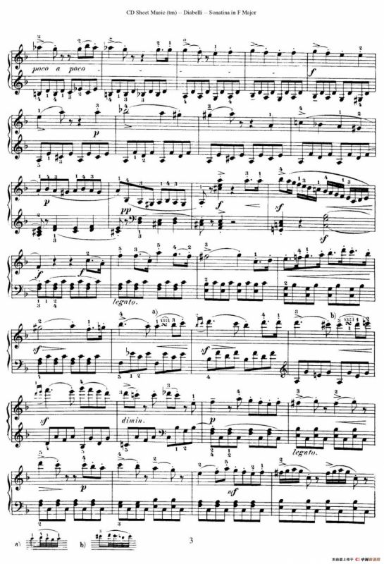 4 Piano Sonatinas（4首钢琴小奏鸣曲）（Op.151 No.3）