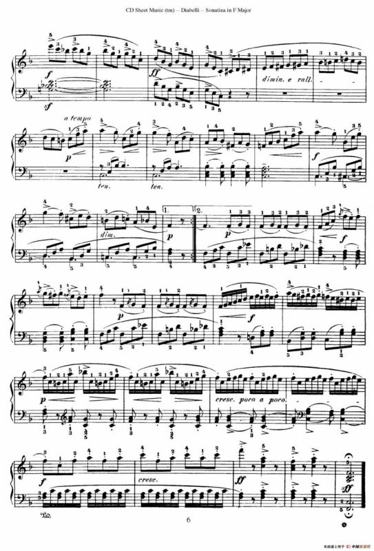 4 Piano Sonatinas（4首钢琴小奏鸣曲）（Op.151 No.3）